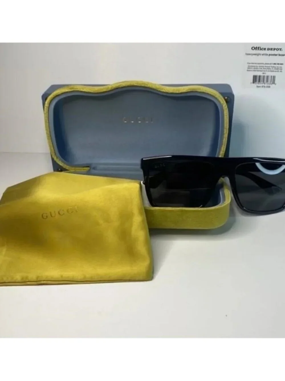 💯 - Authentic- New-GUCCI Grey /Black Browline Men's Sunglasses GG0748S 001 59 - Picture 13 of 15